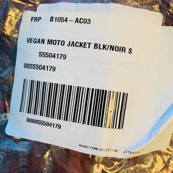 Free People “Noir” Vegan Moto Black Motorcycle Biker Jacket New with Tags Small - Picture 8 of 10